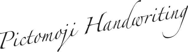 Pictomoji Handwriting